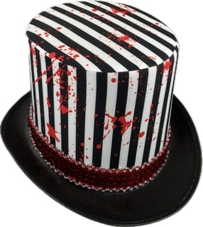 Zylinder Blut mit Pailletten