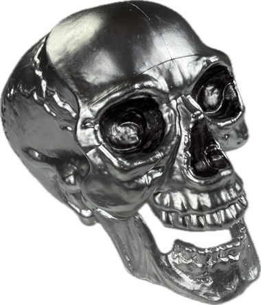 Skull silver 25cm