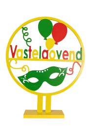 Holzdeko 'Vastelaovend' r/g/gr Ø40cm