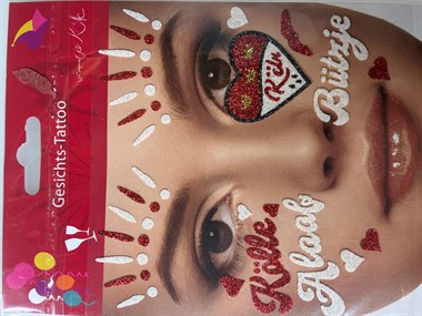 Sticker gezicht Kölle Alaaf