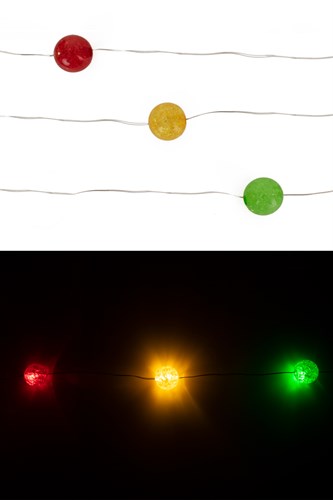 LED string 20 balls r/ye/gr
