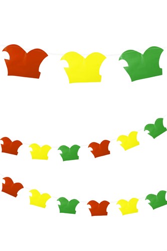 PVC Vlaggenlijn Prinsen muts 10m