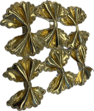 Fliege gold klein 6 St.