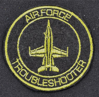 Embleem air force troubleshooter Ø 7cm