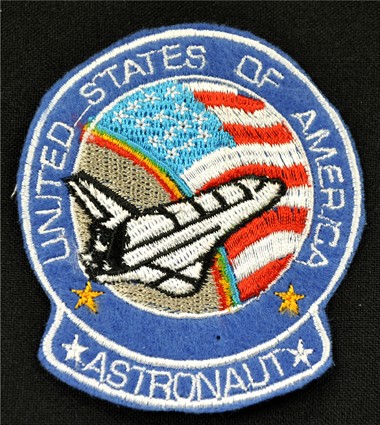 Emblem U.S.A astronaut 8x7cm