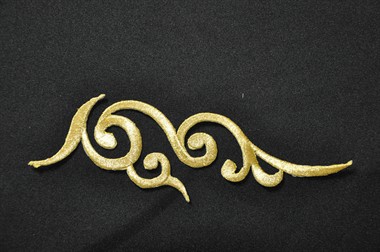 Embleem renaissance goud (L) 19x5cm