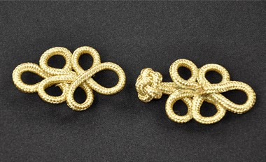 Koord sluiting goud (set) 