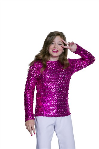 Disco  top pink stretch