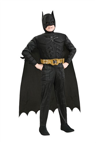 DeLuxe Batman (Anzug Muscle Chest, Siefelabdeckung, Umhang, Maske, Gürtel)