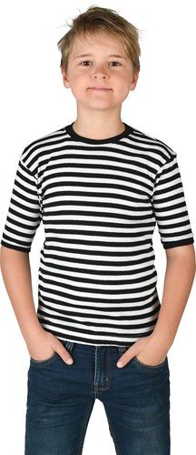 gestreept shirt zwart/wit