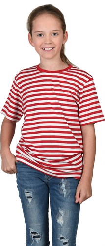 Gestreept shirt rood/wit
