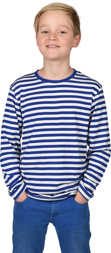 Gestreept shirt blau/wit 