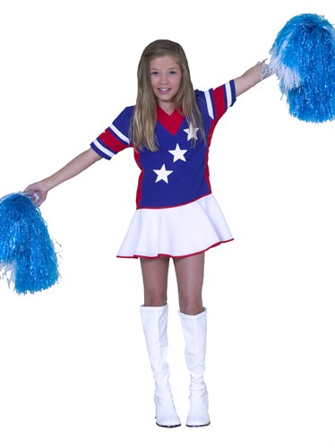 Cheerleader rot/weiss/blau 