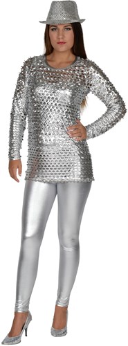 Bluse  Disco silber