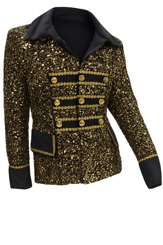 Jacke Pailletten gold