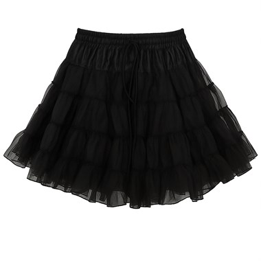Petticoat 3-lagig schwarz 52cm