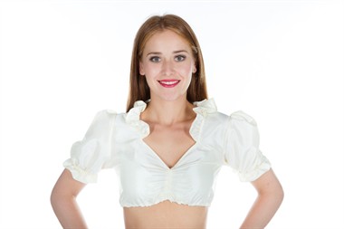  Dirndlbluse ecru (Tafetta) 