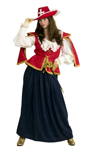 D'Artagnon lady rood (rok/bovendeel)