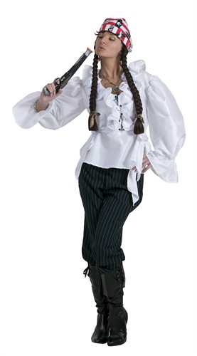 Pirate blouse white