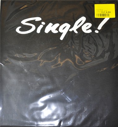 T-Shirt "Single" zwart