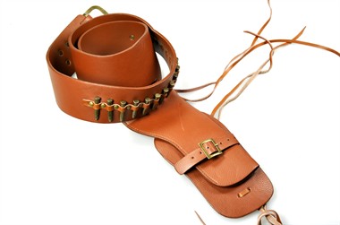 Cowboygürtel mit Munition braun 