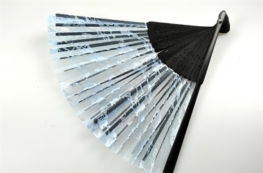 Kanten waaier blauw