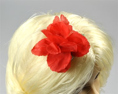 Anjer haarclip rood