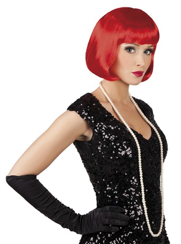 Wig red Cabaret