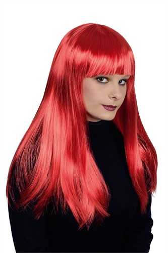 Pruik rood Nicole