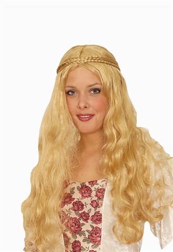 Pruik blond edelvrouw
