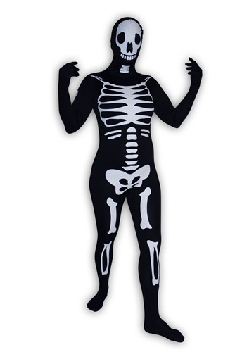 Ganzkörperanzug Skelett Halloween