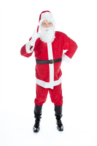 Kerstman (broek/jas/muts/riem) (aruba)