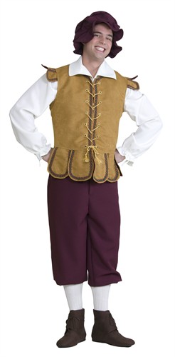 Mittelalter Herr Luxus (Bluse/Weste/Hose/Mütze)