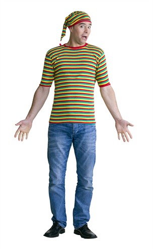 Ringelshirt rot/gelb/grün