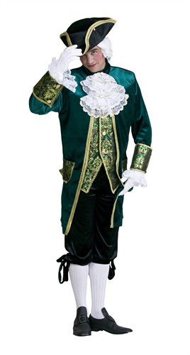 Amadeus d.groen (broek/jas/jabot)