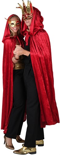 Cape rood halloween met muts 