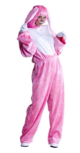Paashaas roze/wit (mannen-maat)
