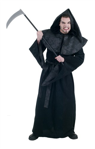 Darkness (2-dlg) jurk met muts, ceintuur