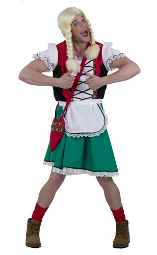 Herren-Tirolerin Oktoberfest 2-tlg Kleid/Schürze