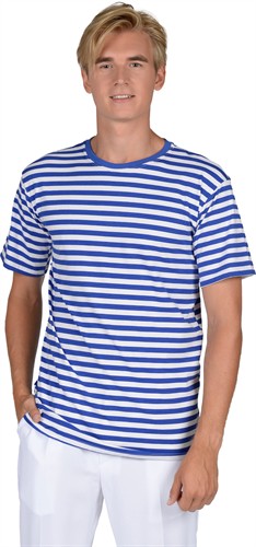 gestreept shirt blauw/wit de luxe