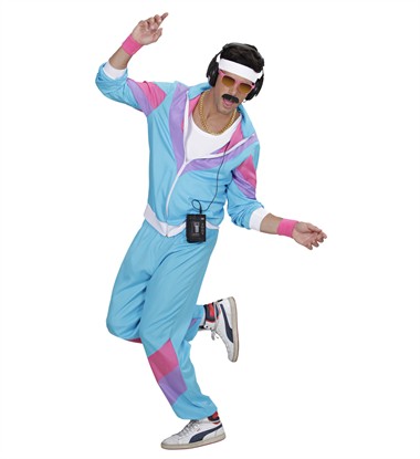 Trainingspak 80's turquoise
