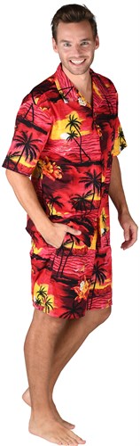 Hawaii shirt red