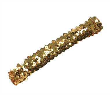 Paillettenstirnband Gold 