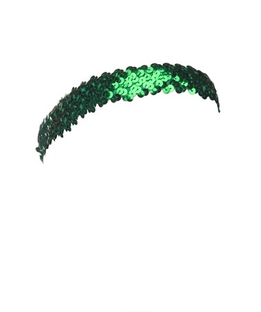 Pailletten-Hoofdband groen
