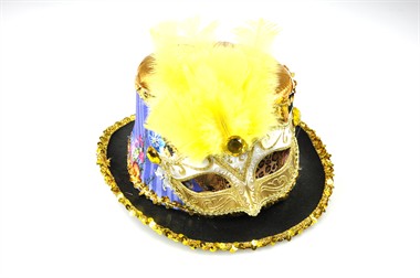 Zylinder Blume lila-gold