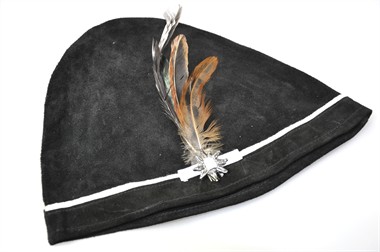 Trachtenhut Oktoberfest schwarz (Wildleder)