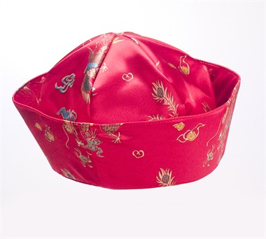 Hoed Japanner rood, one size (H=8 cm)
