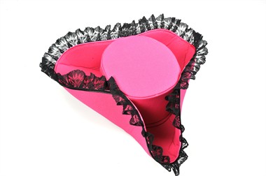 Three-cornered hat pink