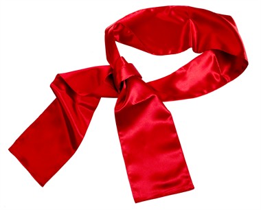 Schärpe uni Rot (210x15 cm)
