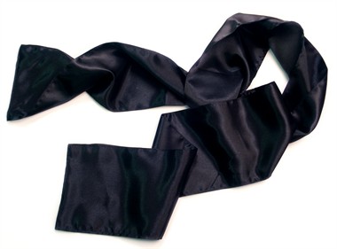 Schärpe, Schwarz (Satin) 
